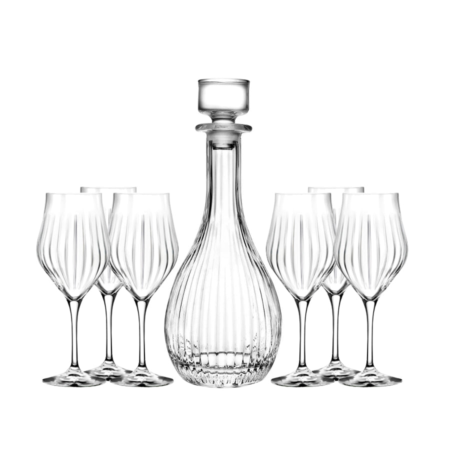 Vaso II Carafe + crystal whiskey glasses Malachite, 2 pcs, 240ml