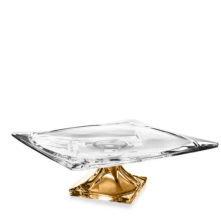 Amber patera kryształowa na ciasto/owoce , 30cm