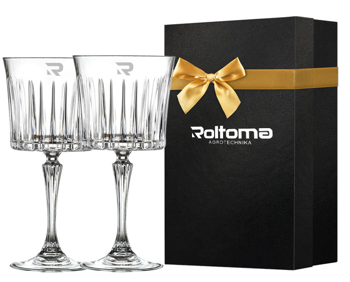 Zestaw prezentowy Kieliszki Koktajlowe Lakrima 2 szt z logo firmy 500 ml
