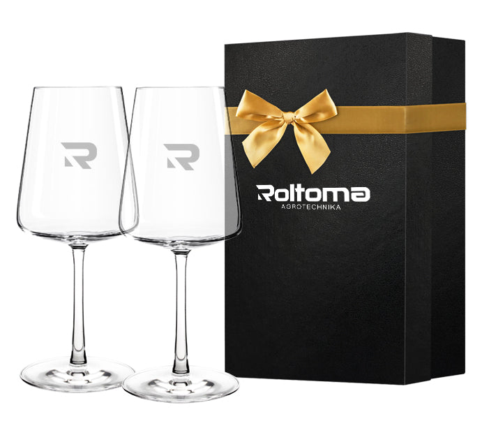 Biznesowy gift Kieliszki do wina VIDA  2 szt z logo firmy 400 ml