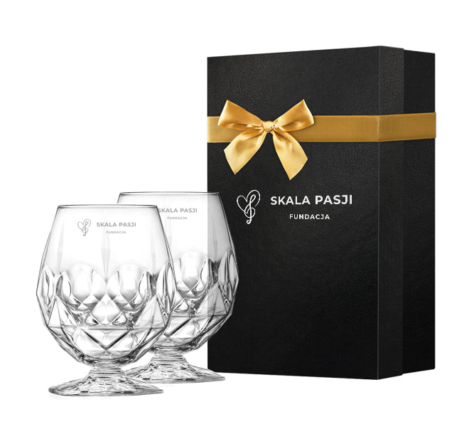 Kieliszek do piwa 2szt z logo w opakowaniu prezentowym, 520 ml