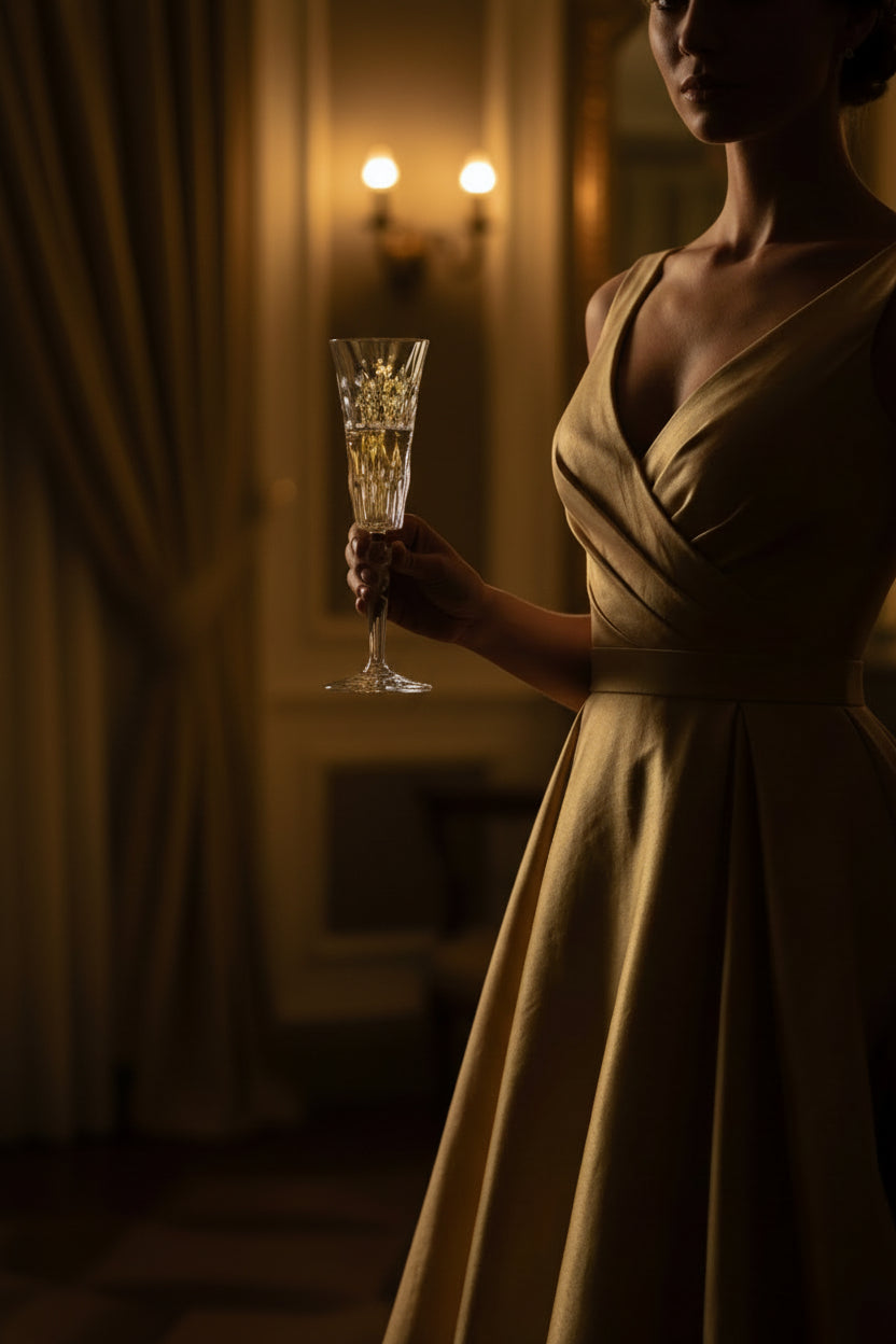 Lavo Kristall Sektgläser mit Gravur, 2 Stück, 140ml 