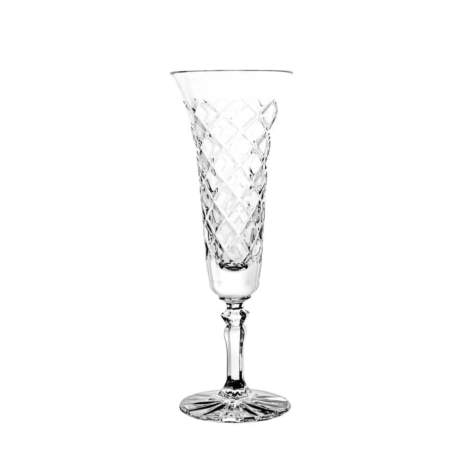 Iris crystal champagne glasses, 2 pcs, 140ml 