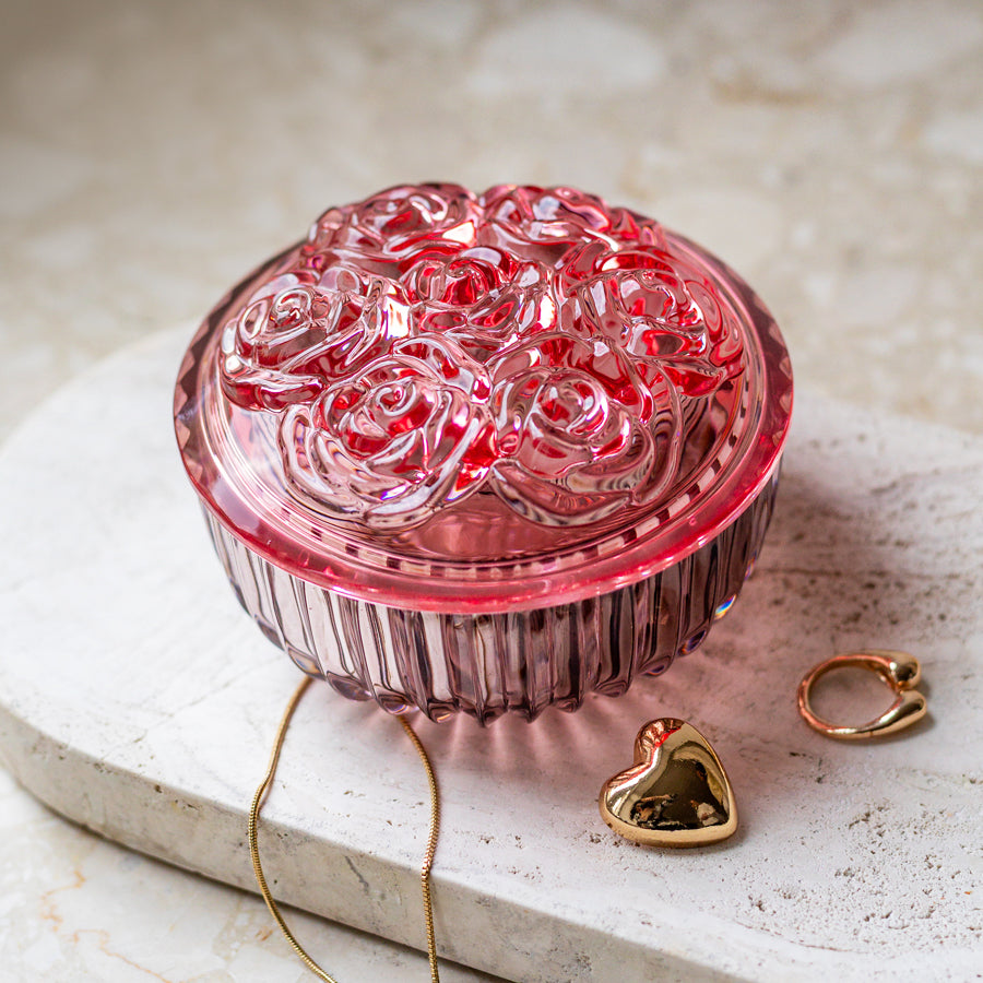 Kryształowa Szkatułka pojemnik na biżuterię lub drobiazgi Slate