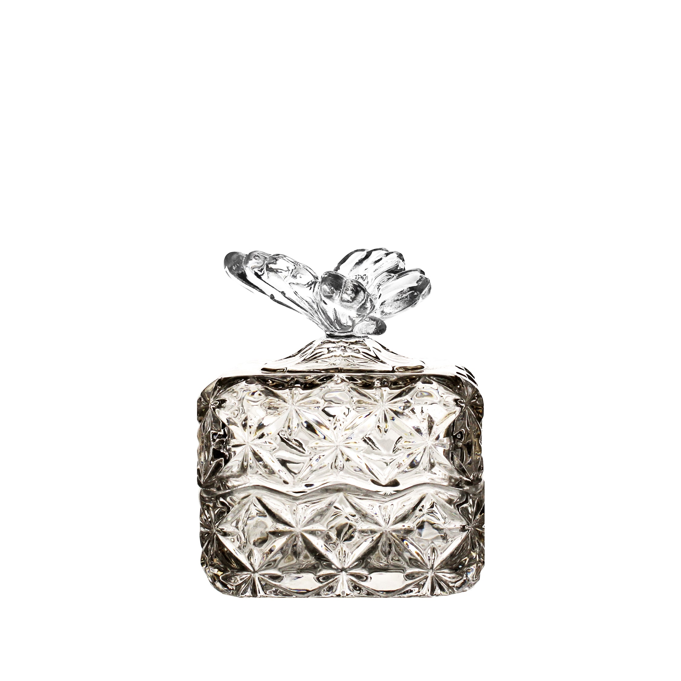 Crystal Butterfly Jewelry Box Mocha 