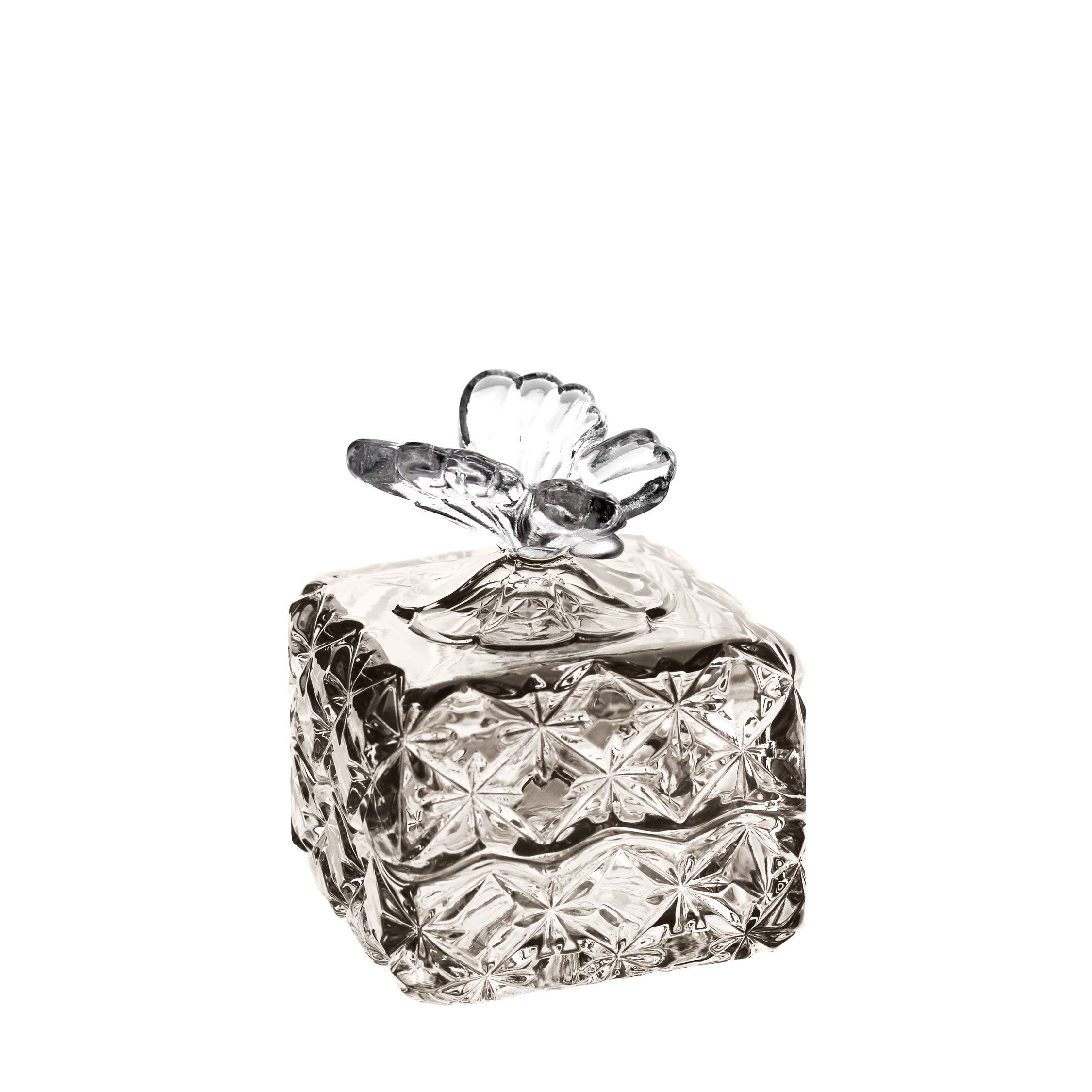Crystal Butterfly Jewelry Box Mocha 
