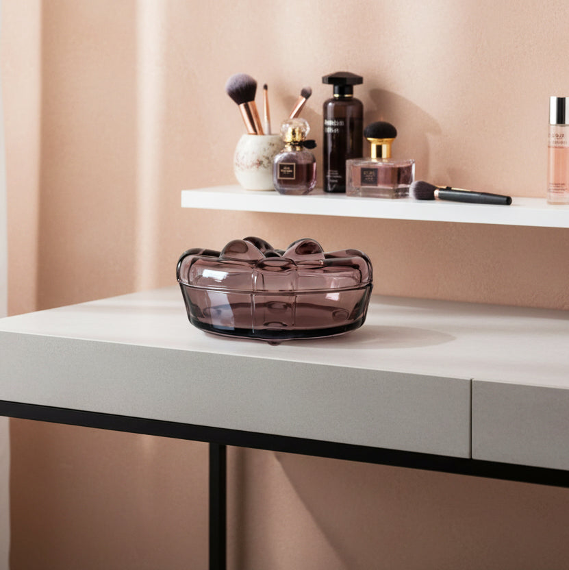 Kristallherz Schmuckschatulle mit Gravur Salmo