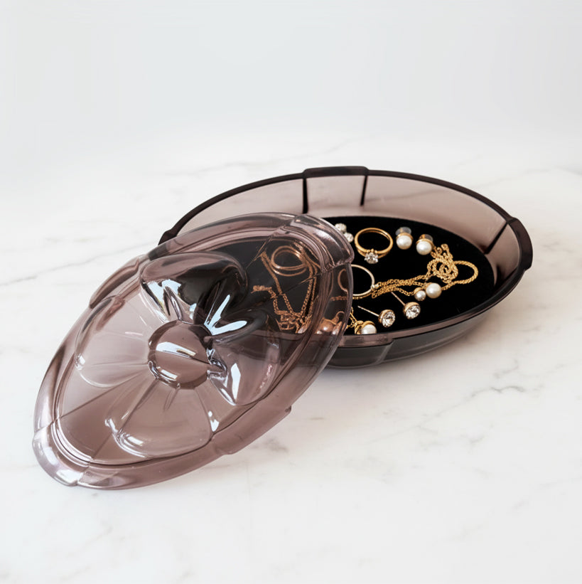 Kristallherz Schmuckschatulle mit Gravur Salmo