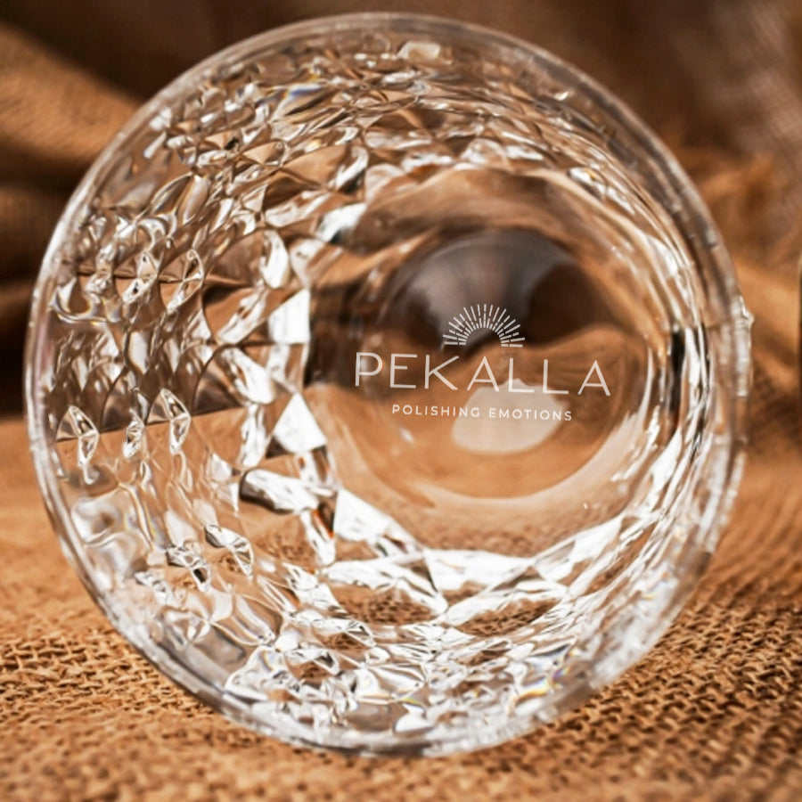 ARONA Szklanki kryształowe do whisky 2szt z logo w opakowaniu prezentowym, 320 ml