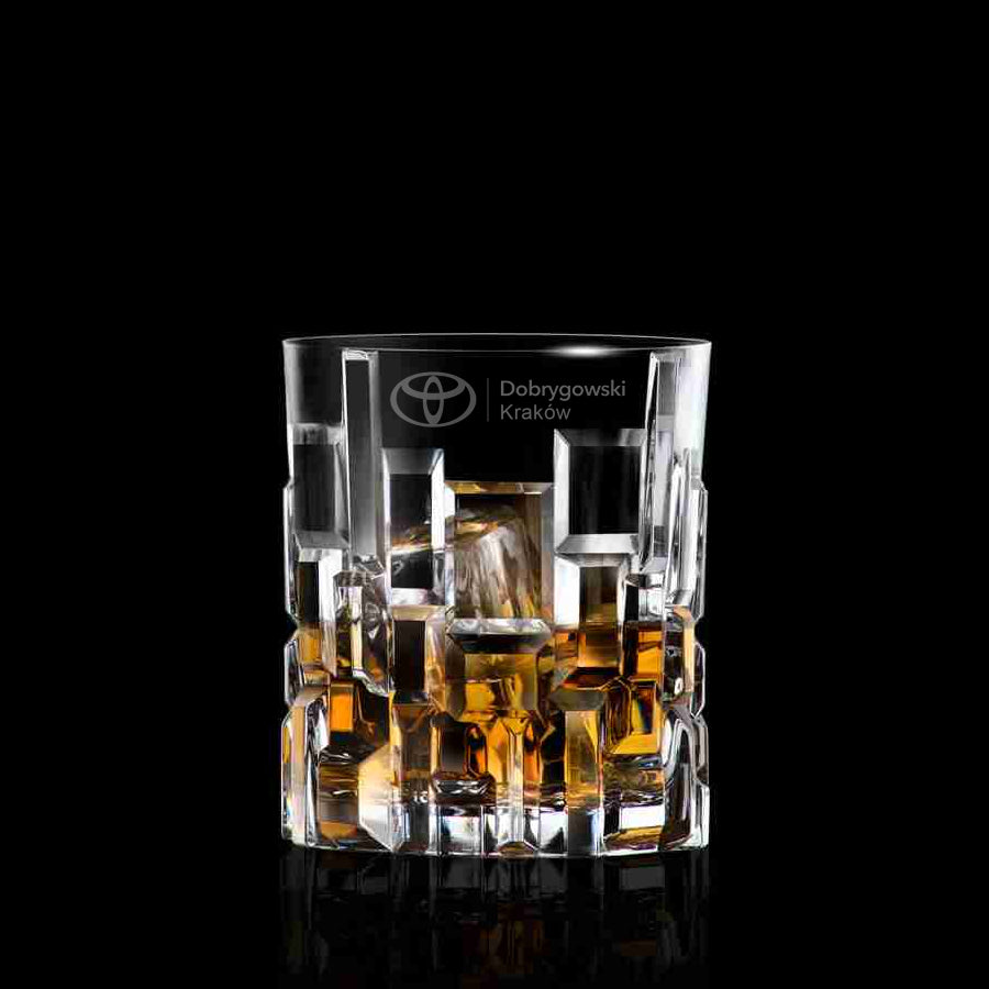 Arla Szklanki kryształowe do whisky 2szt z logo w opakowaniu prezentowym, 330 ml