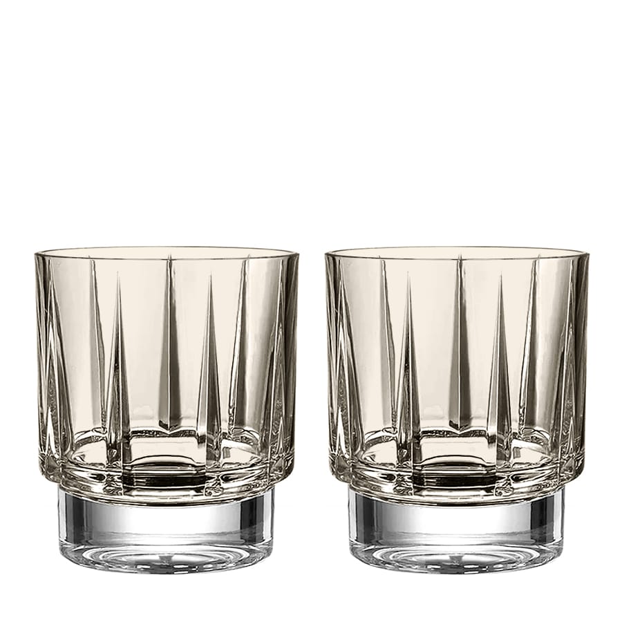 Linea Mokka Szklanki kryształowe do whisky, 2SZT, 300ML