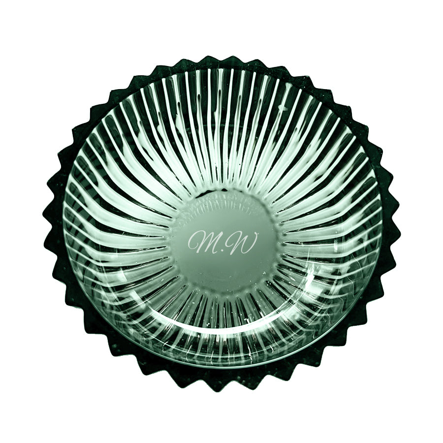 Crystal Box container for jewelry or trinkets Malachite + Amber 