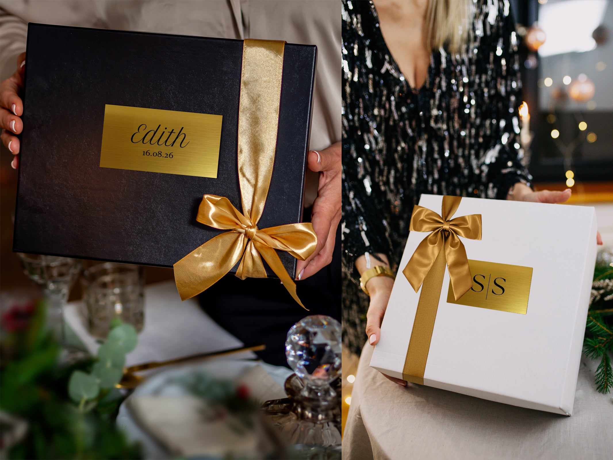 Złota tabliczka z Twoim grawerem