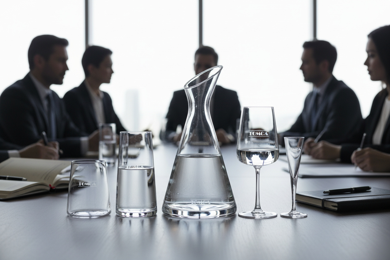 Vaso II Karaffe + Kristall-Whiskygläser Mokka, 2 Stück, 240ml