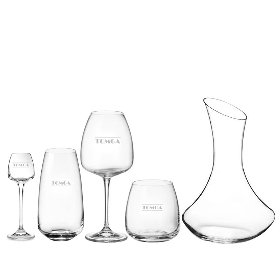 Vaso II Karaffe + Kristall-Whiskygläser Mokka, 2 Stück, 240ml