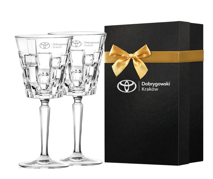 Zestaw prezentowy Kieliszki do wina ARLA  2 szt z logo firmy 280 ml