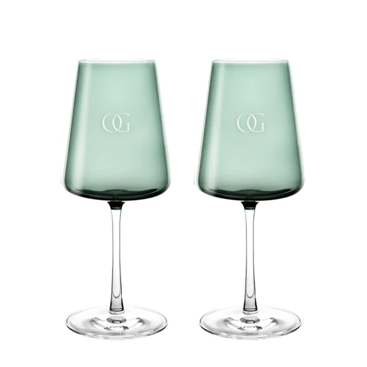 Vida Colorful Verbe Weingläser mit Gravur, 2 Stück, 400ml 