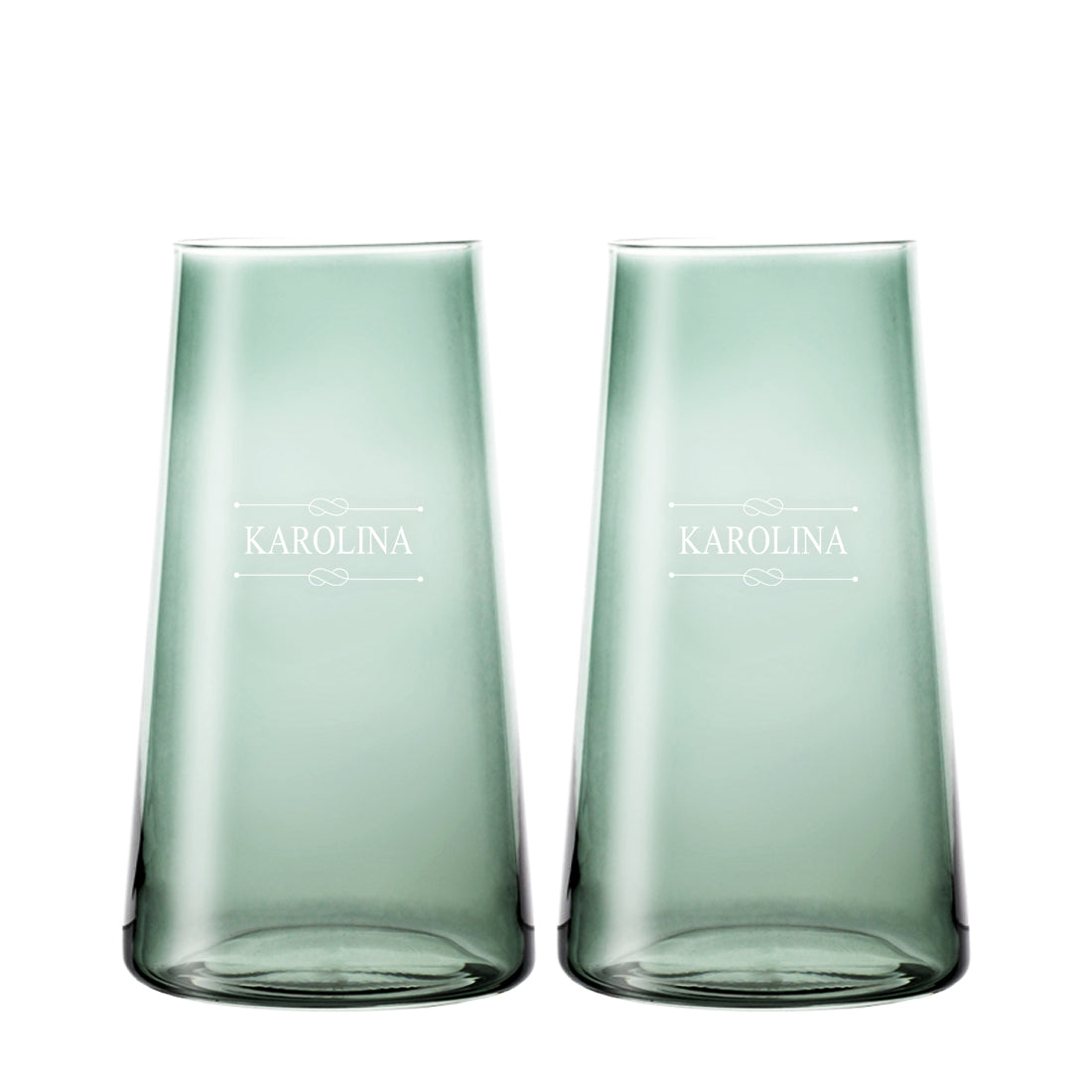 Vida Szklanki do drinków, napojów i wody z grawerem, 2szt, 450ml