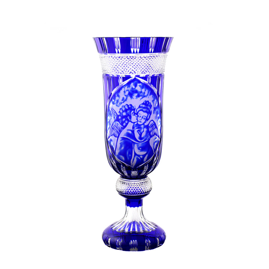 Lavo Kristallvase Kobalt, 38cm 