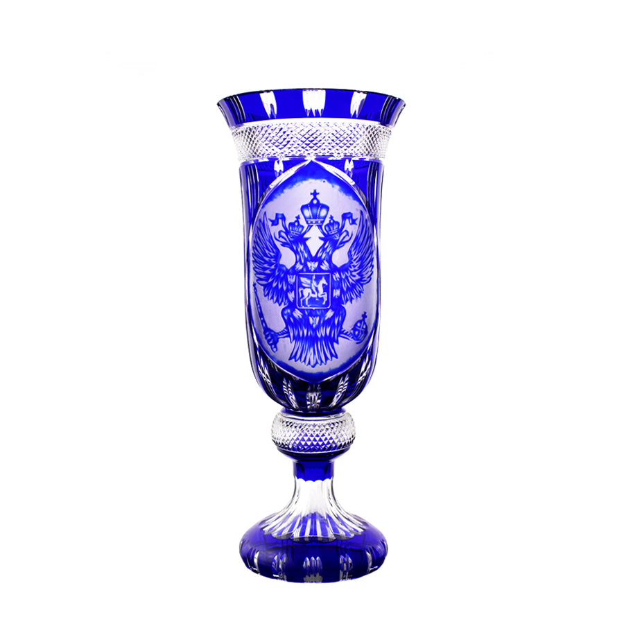 Lavo Kristallvase Kobalt, 38cm 
