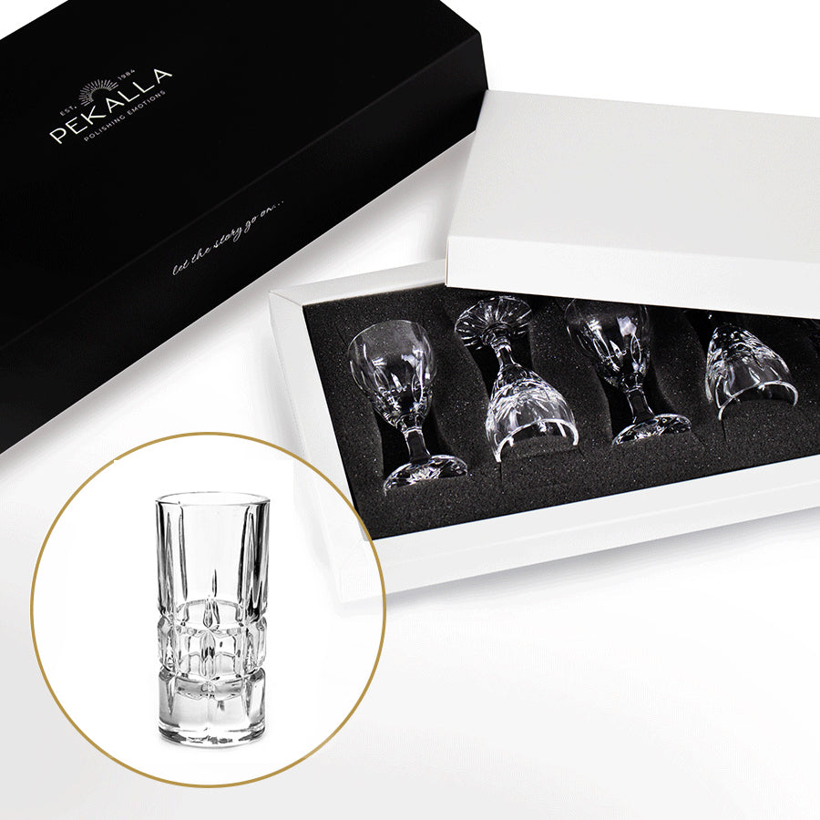 Lavo Kieliszki Kryształowe do wódki  6szt, 40ml Prezent