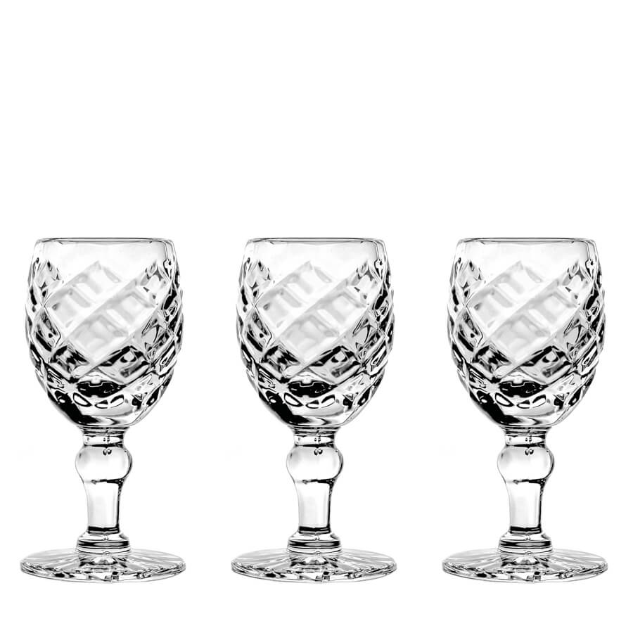 Iris crystal glasses for vodka, 6 pcs, 15 ml 