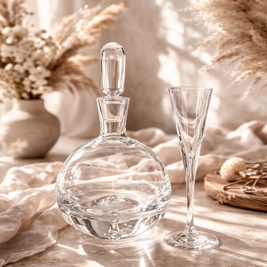 Zestaw Karafka + kieliszki do nalewki z grawerem 50 ml, 3 el.