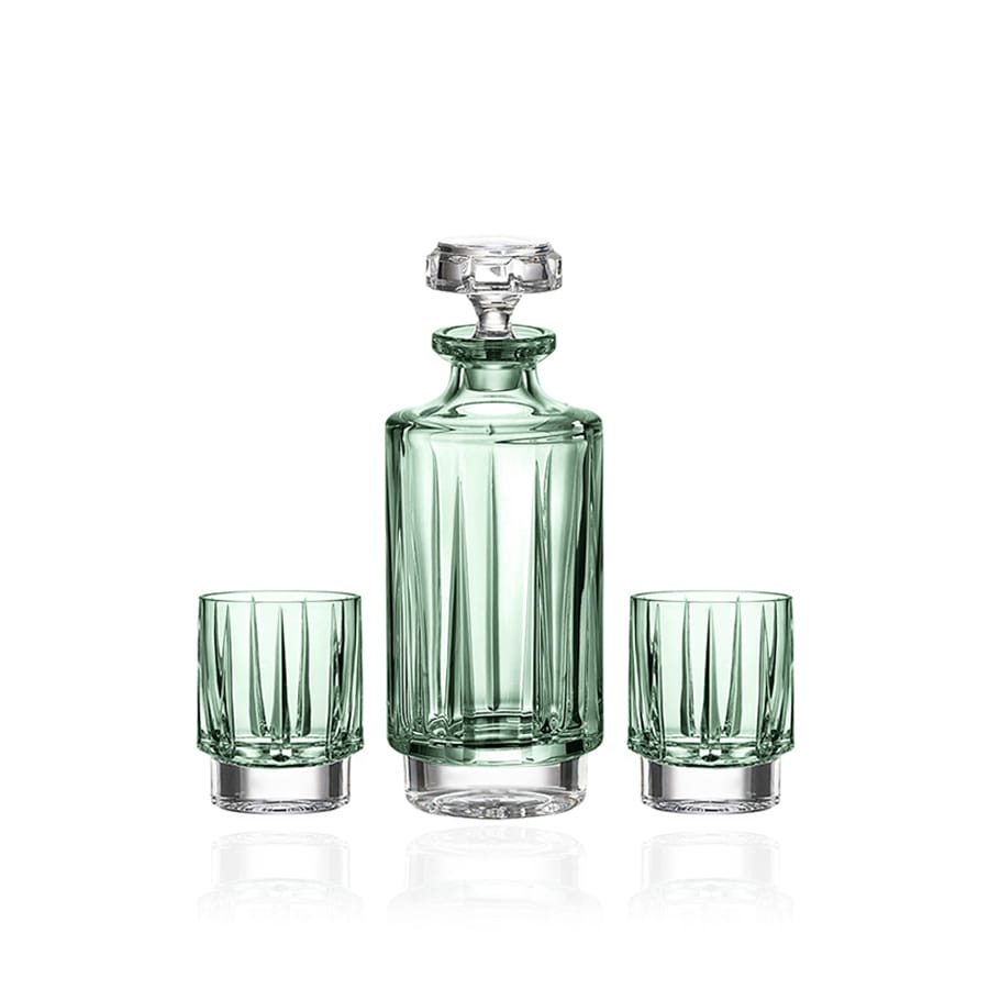 Linea Zestaw Karafka + szklanki kryształowe do whisky, 2szt