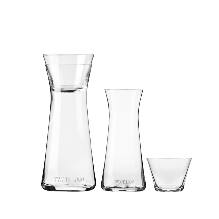 Vaso II Carafe + crystal whiskey glasses Malachite, 2 pcs, 240ml